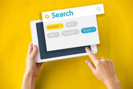 Pesquisa de tags de sites de conteúdo de seo por palavra-chave